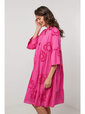 Linnen jurk roze