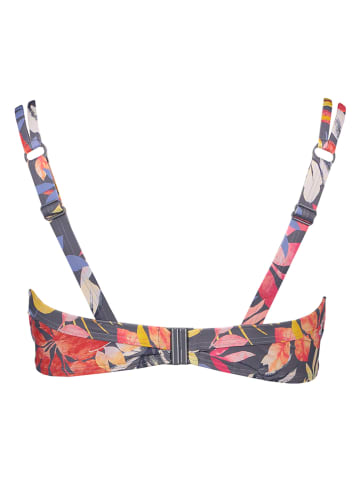 Biustonosz bikini "Leilani" w kolorze antracytowo-pomarańczowym