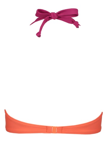 Bikinitop "Yella" oranje/roze