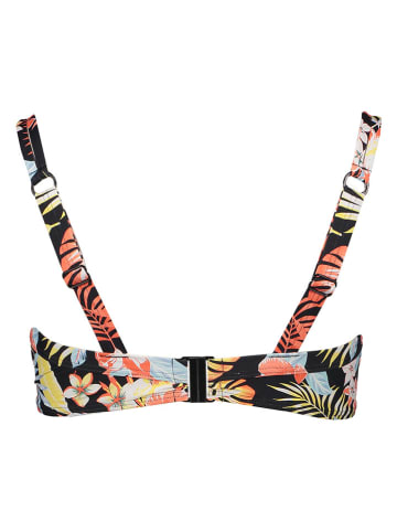 Biustonosz bikini "Marika" w kolorze czarno-pomarańczowym
