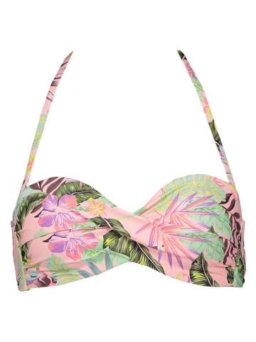 Bikini-Oberteil "Azalea" in Hellgrün/ Rosé