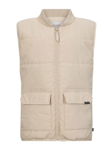 Doorgestikte bodywarmer "Boyd" beige