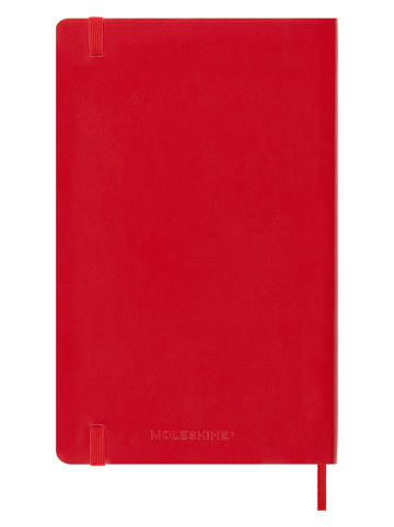 Liniertes Notizbuch in Rot - (B)13 x (H)21 cm