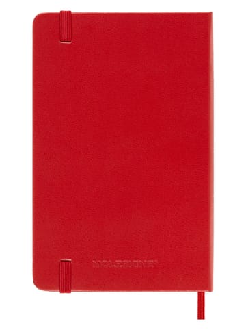 Liniertes Notizbuch in Rot - (B)9 x (H)14 cm