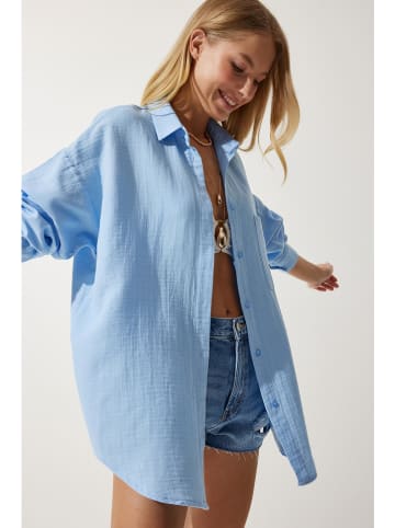 Blouse lichtblauw