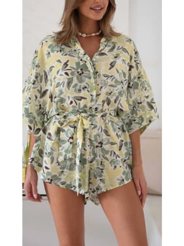 Jumpsuit in Gelb/ Grün