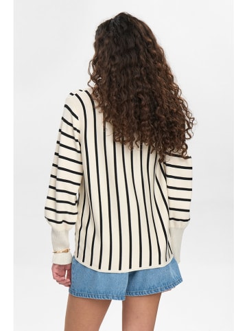 Sweter w kolorze kremowo-czarnym