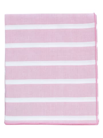 Tischdecke "Elli" in Rosa/ Weiß - (L)250 x (B)150 cm