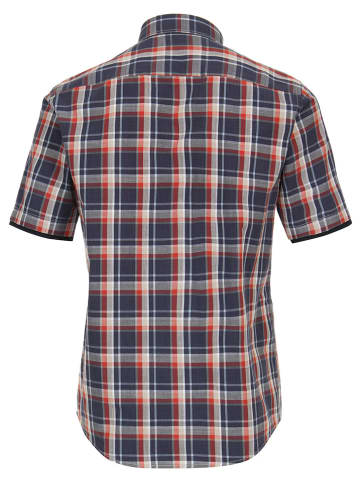 Hemd - Regular fit - in Dunkelblau/ Rot