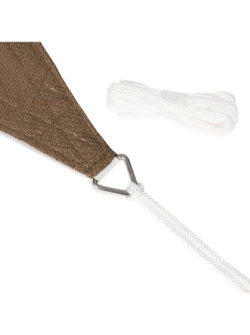 Sonnensegel in Taupe