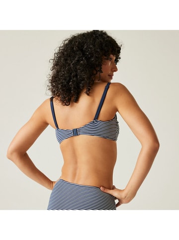 Bikinitop "Aceana III" donkerblauw/wit