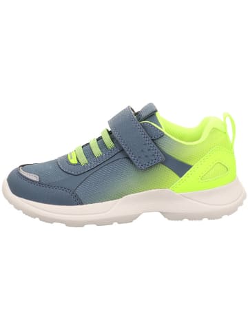 Leder-Sneakers "Rush" in Blau/ Grün