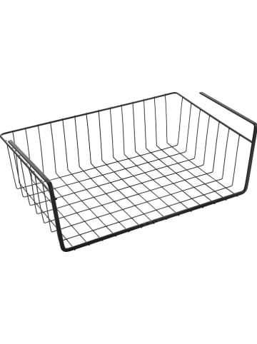Koszyk "Kanguro" w kolorze czarnym do szafki - 40 x 14 x 26 cm