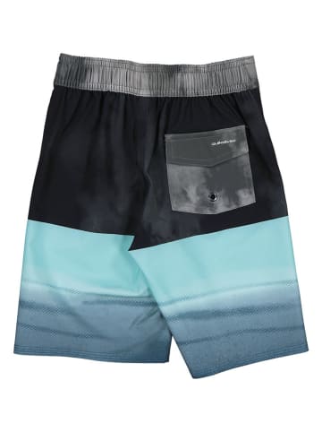 Zwemshort zwart/lichtblauw
