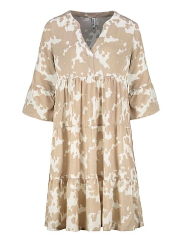 Kleid in Beige/ Creme