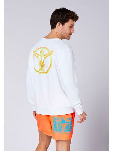 Sweatshirt in Weiß