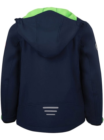 Softshelljacke "Trollfjord" in Dunkelblau/ Hellgrün