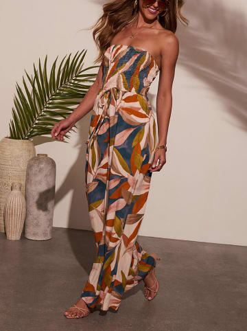 Jumpsuit beige/antraciet