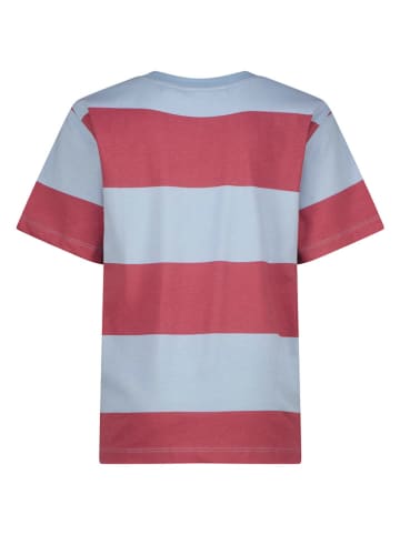 Shirt rood/lichtblauw