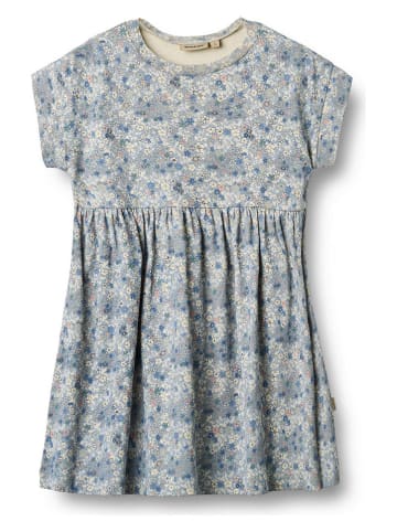 Jurk "Emilie" lichtblauw/wit