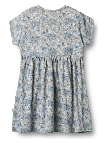 Jurk "Emilie" lichtblauw/wit