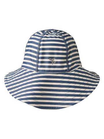 Sonnenhut "Bora" in Blau/ Creme