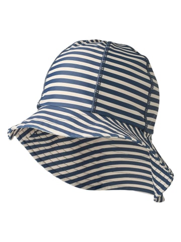 Sonnenhut "Bora" in Dunkelblau/ Creme