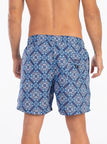 Badeshorts in Blau/ Hellblau