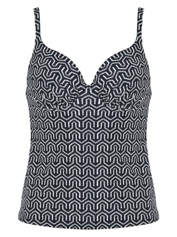 Koszulka tankini w kolorze czarnym