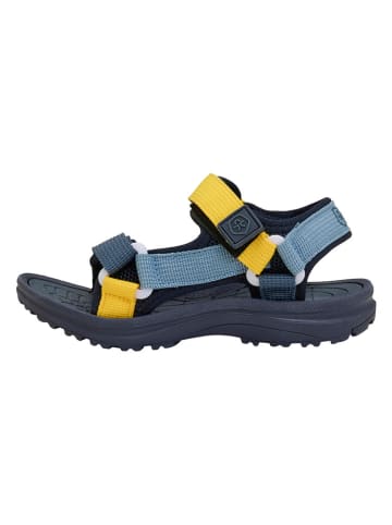 Sandalen in Blau/ Gelb