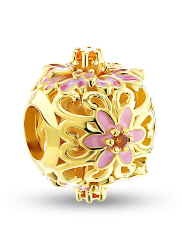 Vergulde bead met edelstenen