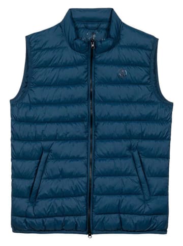 Doorgestikte bodywarmer blauw