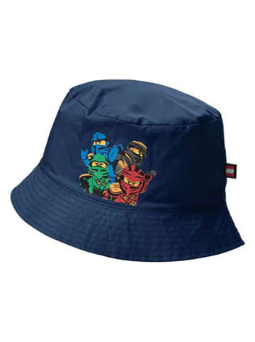 Hoed donkerblauw/meerkleurig