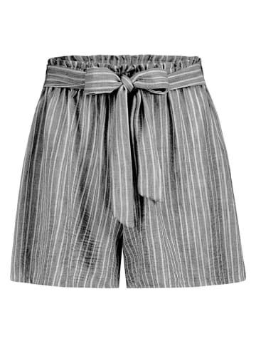Short antraciet/wit