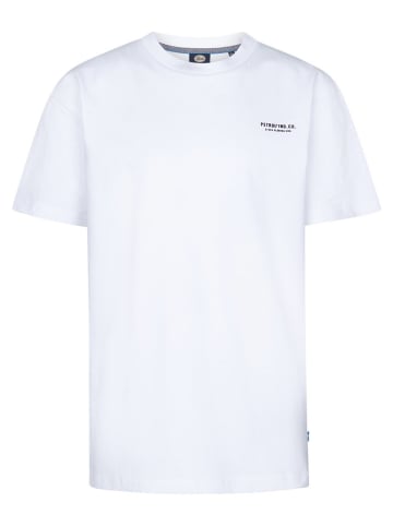 Shirt in Weiß/ Blau