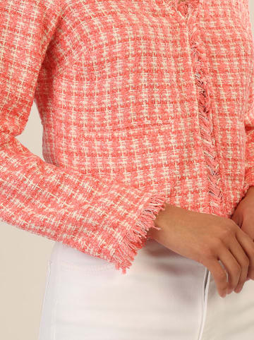 Blazer koraalrood/crème