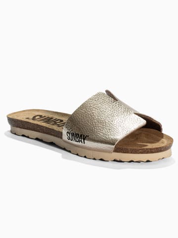 Slippers "Djeeli" goudkleurig