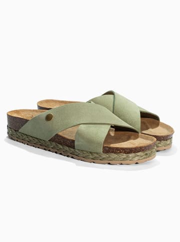 Slippers "Broome" groen