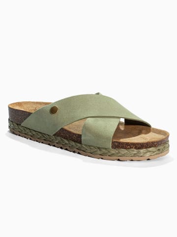 Slippers "Broome" groen