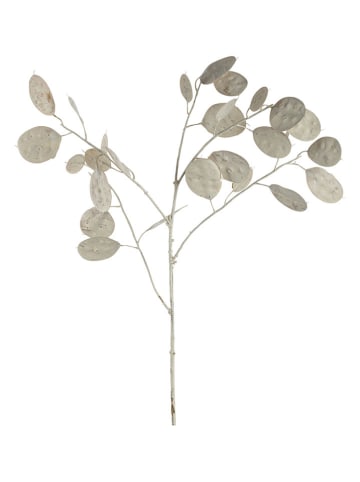 Sztuczny kwiat "Dollar plant" w kolorze białym - dł. 86 cm