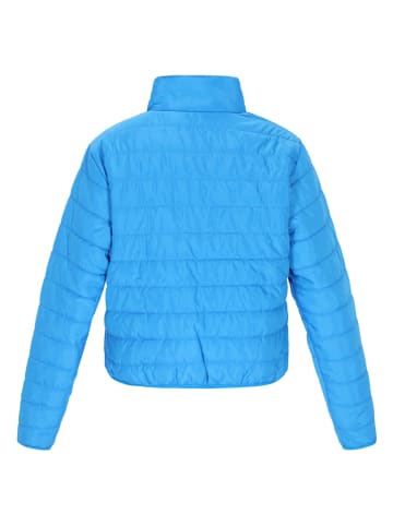 Steppjacke in Blau/ Weiß