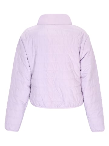 Steppjacke in Lila/ Weiß