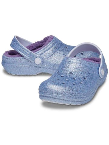 Crocs "Frosted Glitter" lichtblauw/paars