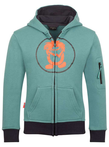 Sweatjacke "Sortland" in Türkis