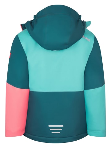 Ski-/snowboardjas "Hallingdal" turquoise/koraalrood