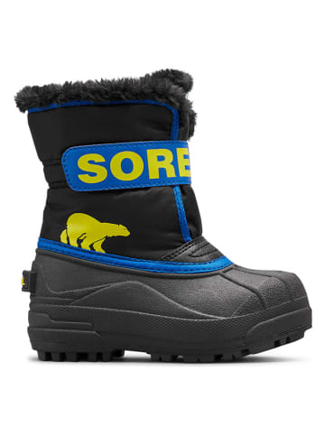 Botki zimowe "Snow Commander" w kolorze czarno-niebieskim