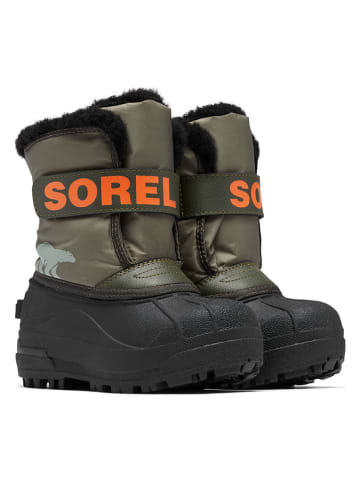 Winterboots "Snow Commander" in Grau/ Schwarz/ Orange