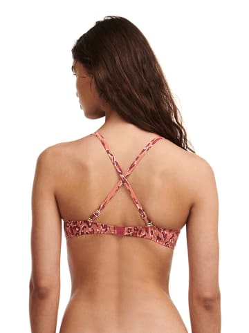 Bikinitop oranje/lichtroze