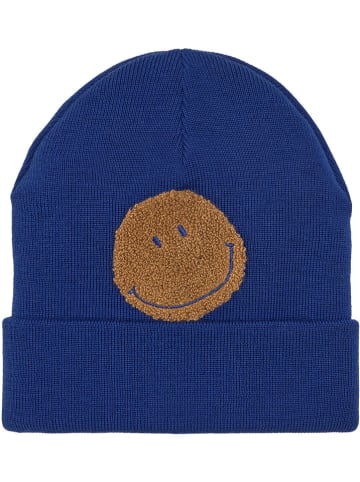 Wollen beanie blauw
