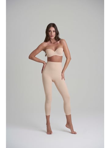 Legginsy modelujące w kolorze beżowym